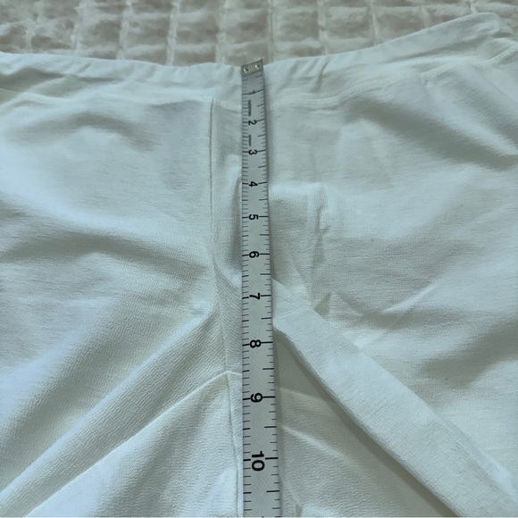 Eileen Fisher Medium White Straight Leg Pants ~ Viscose Stretch Lightweight - Picture 5 of 8